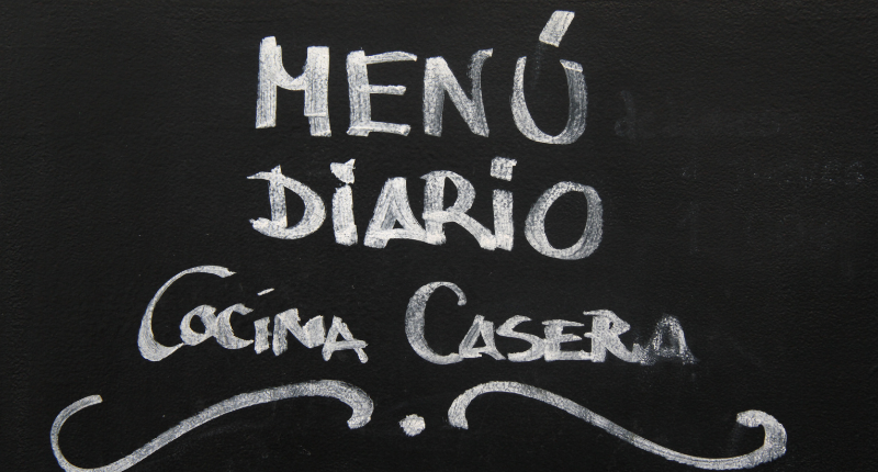 Menú del día