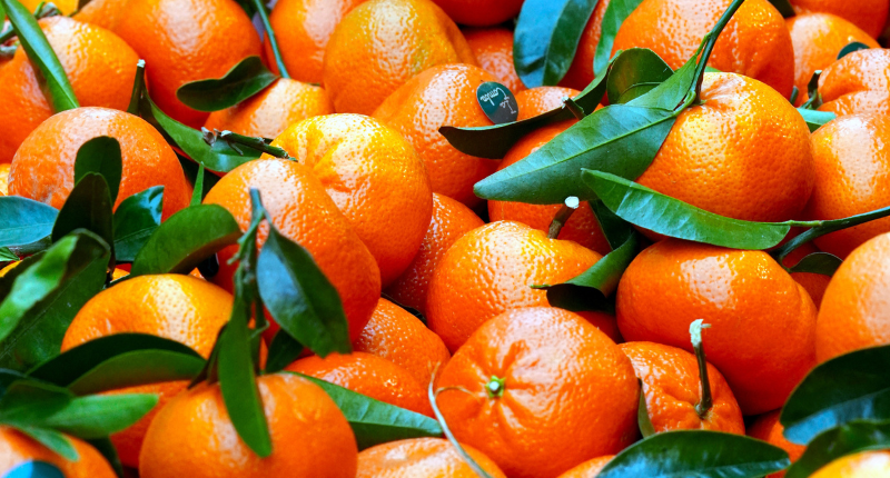 naranja, clementina y mandarina