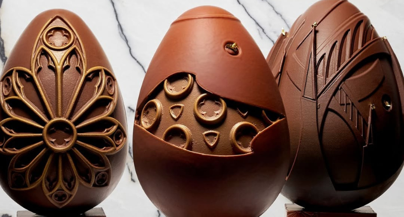 Fabien Emery y Evok Collection presentan los huevos de chocolate inspirados en Notre Dame