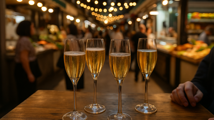 Madrid celebra la gran Fiesta del Champagne en el Mercado de Vallehermoso