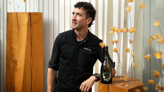 Eneko Atxa en la nueva pop-up de Dom Pérignon