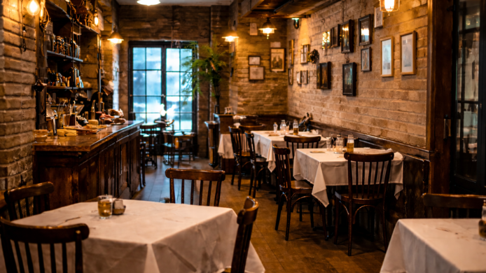 restaurante de hostelería vacío