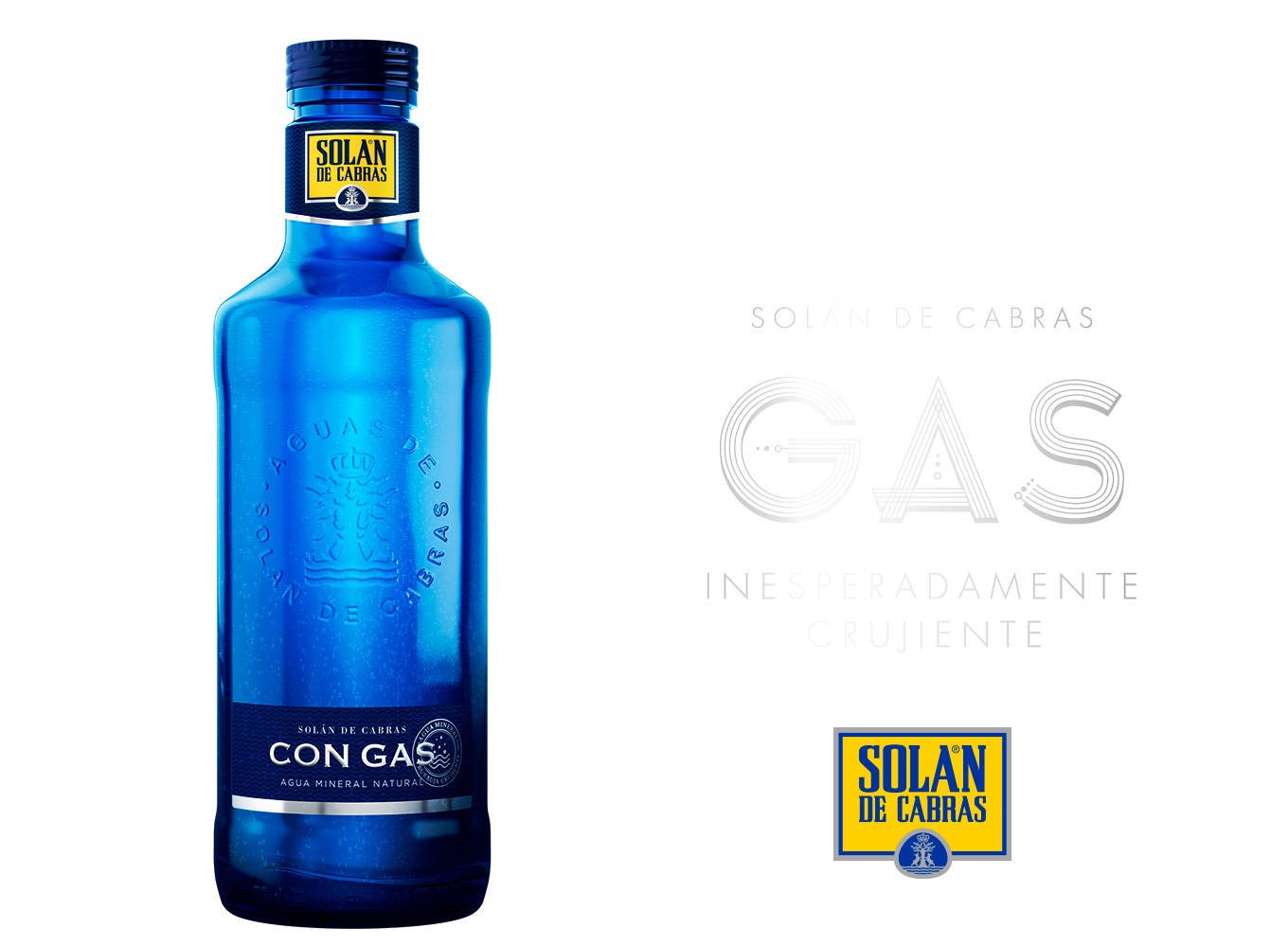 Agua Solán de Cabras con Gas – Formato Cristal – Central de Bebidas 98