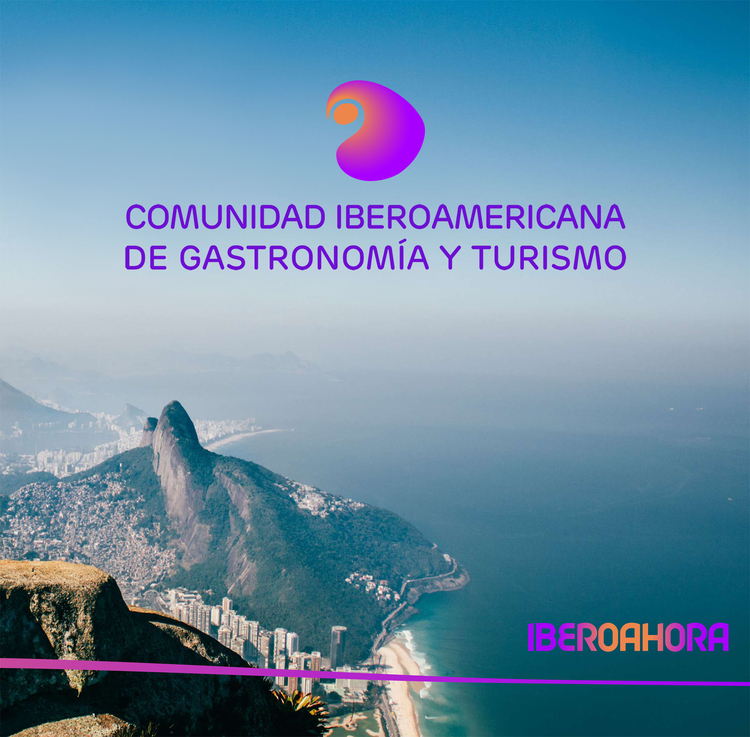 La AIBG está promoviendo la creación de la Comunidad Iberoamericana de Gastronomía y Turismo. Primer boceto de diseño del logotipo.