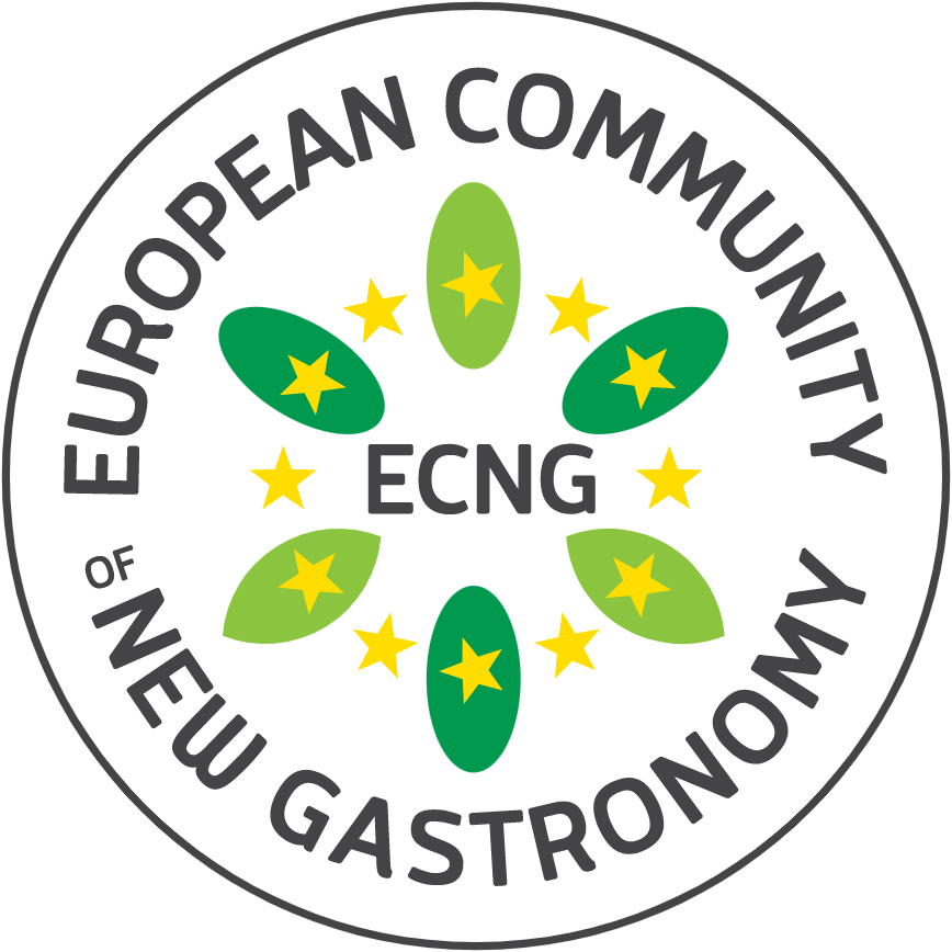  Logotipo de la Comunidad Europea de la Nueva Gastronomía (ECNG).