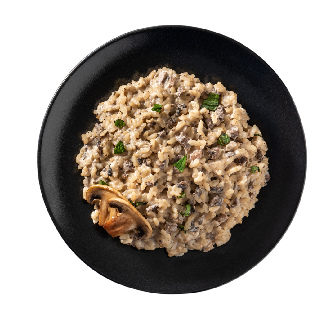 risotto setas y avellanas