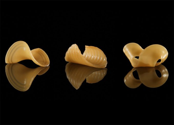 Pasta alimenticia que cambia de forma con la cocción, ¿el futuro de la pasta?