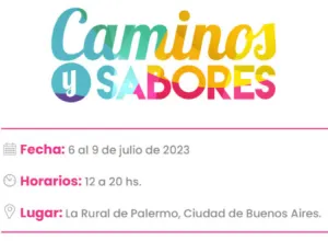 17º edición de la feria Caminos y Sabores