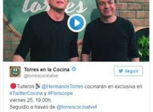 Los Hermanos Torres sorprenderán en directo en #TwitterCocina