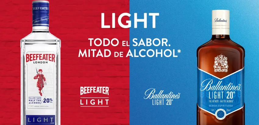 Low-alcohol- Beefeater-Light-Ballantine´s-Light