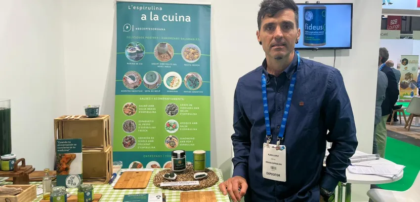 Rubén López, encargado de ventas de Organa Espirulina