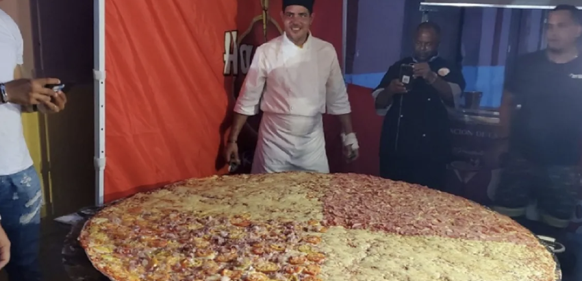 Hornean la pizza más grande de toda Cuba