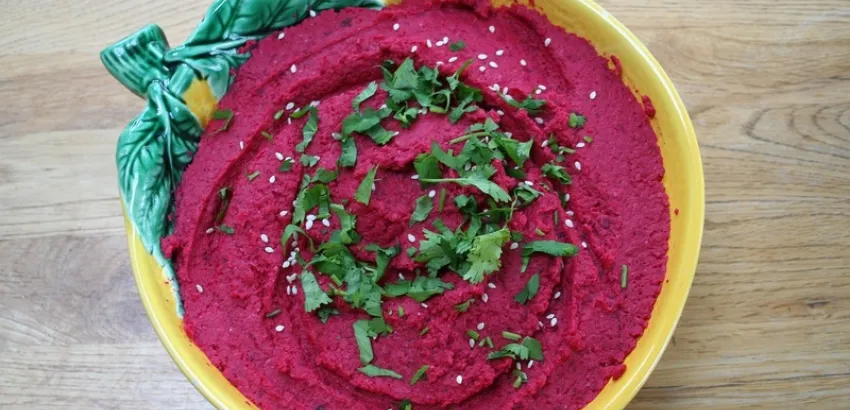 Hummus de remolacha