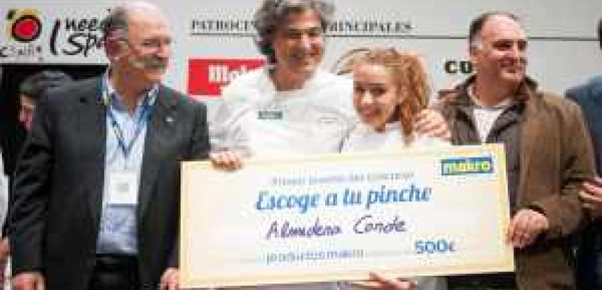 Almudena Conde, de la Escuela de hostelería de sevilla,  gana el Concurso “Escoge a tu Pinche”, de Makro