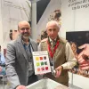 Francisco García, responsable de ventas internacionales, en intercambio con José Carlos De Santiago, vicepresidente de la Academia Iberoamericana de Gastronomía y presidente del Grupo Excelencias