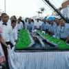 Mega pastel en el centenario del Canal de Panamá